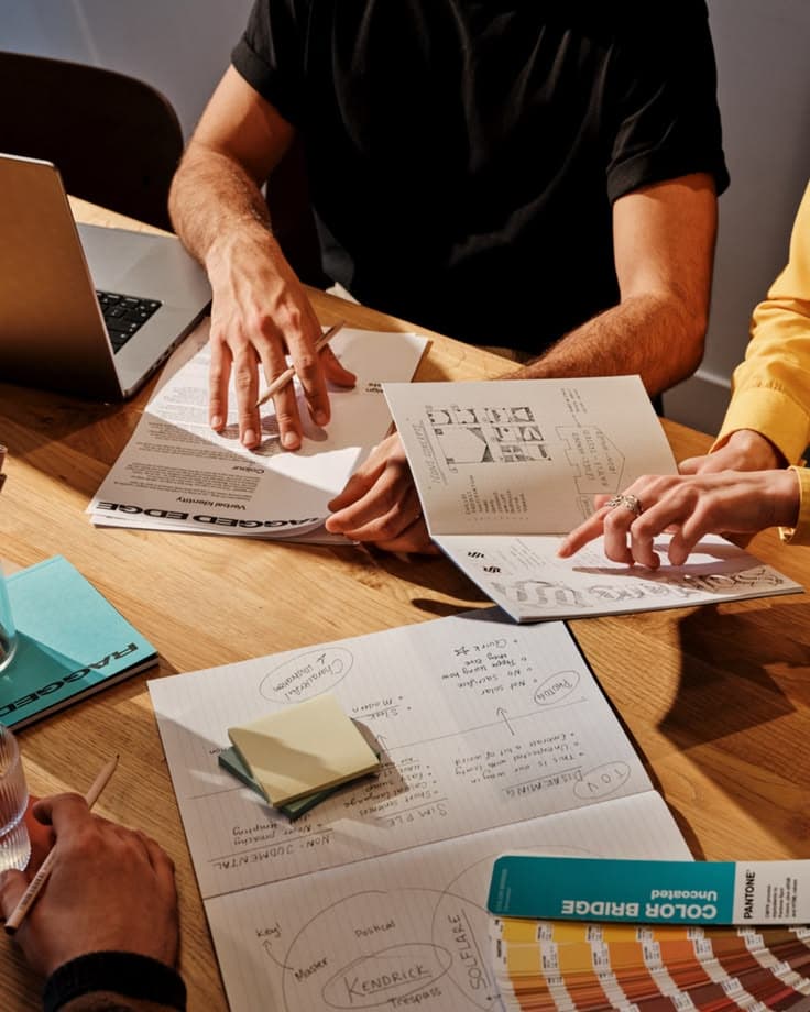 Equipo de Alineva colaborando en un proyecto